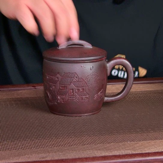 茶杯紫砂高货放漏
