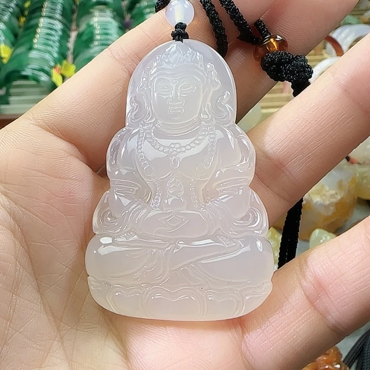 玛瑙/玉髓合金吊坠