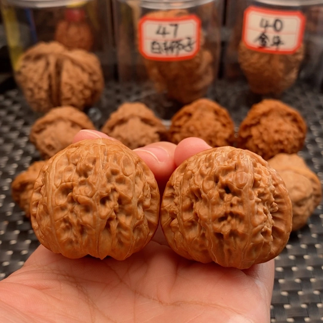 吊坠文玩核桃37白狮子有修