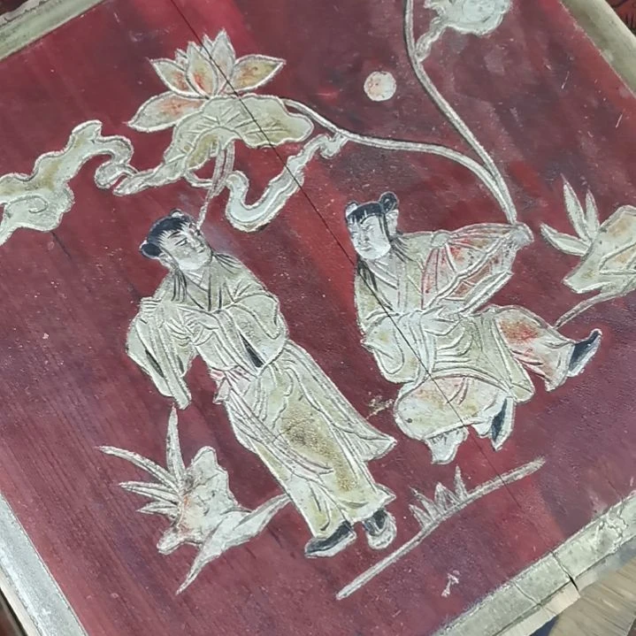 木聚*堂老木雕花版一片