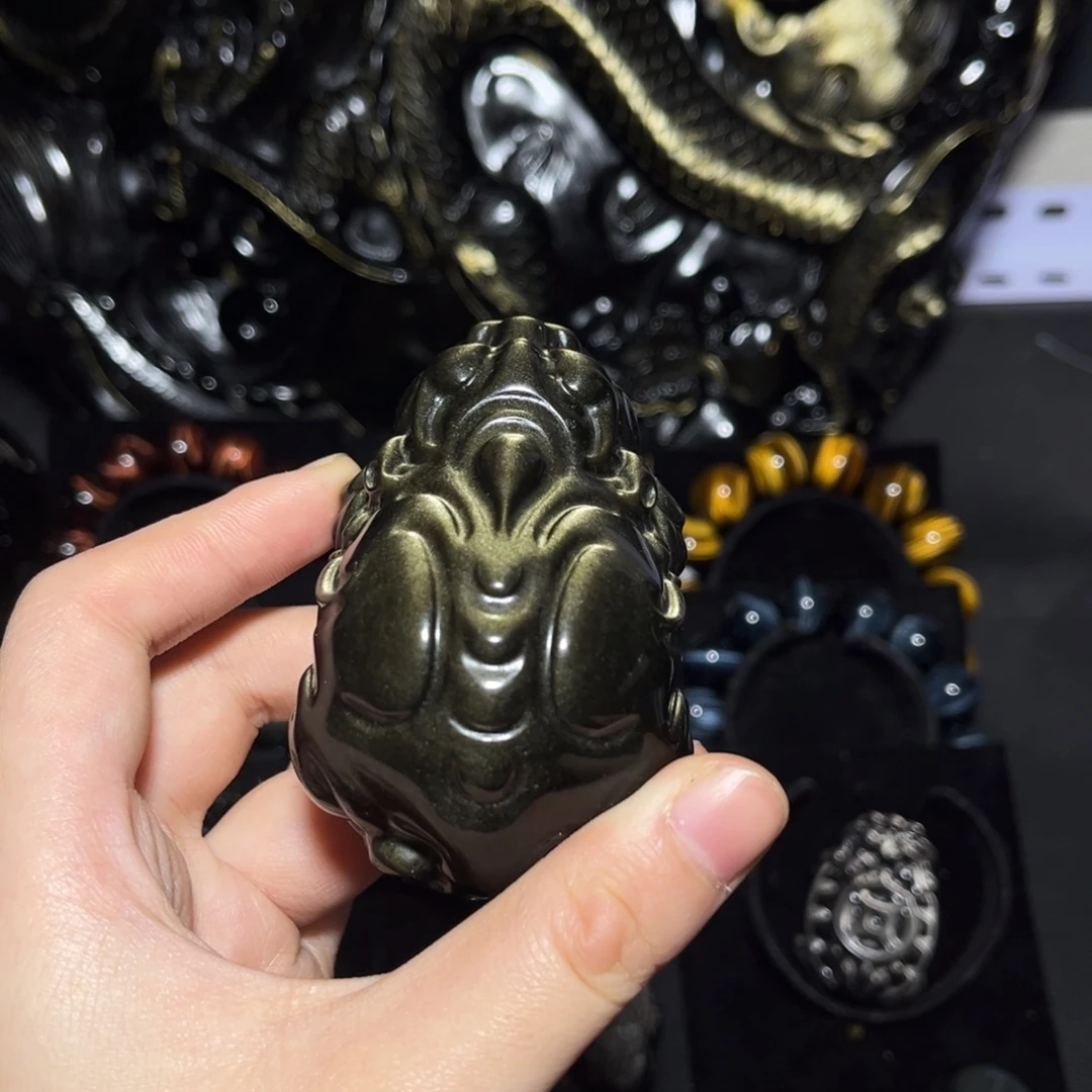 ୧***࿐黑曜岩合金珠宝奇石