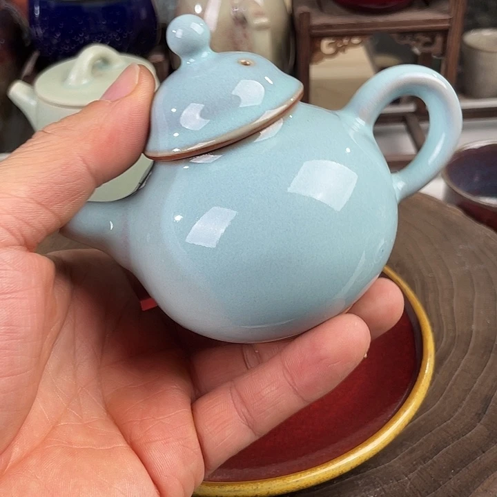 月白釉钧瓷炭烧钧瓷