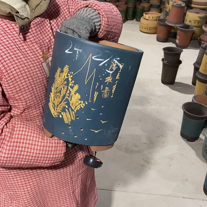 紫砂花盆紫砂花盆