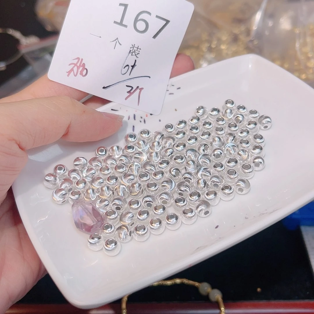 紫晶珠宝半成品银S925镶嵌167
