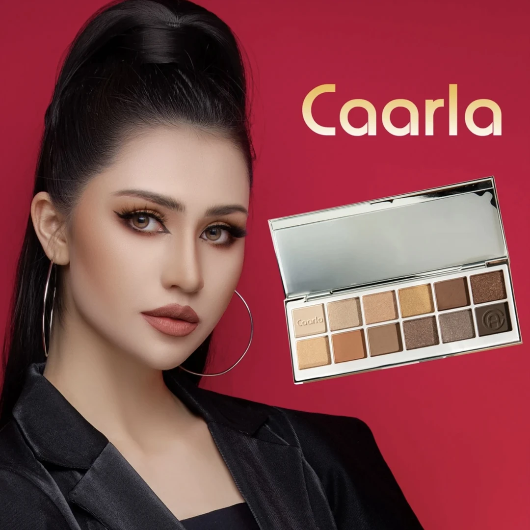 Caarla12色眼影盘+刷子套装【新疆包邮】