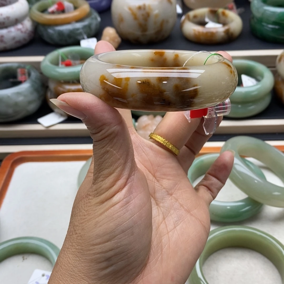 未镶嵌手镯石英质玉敏*
