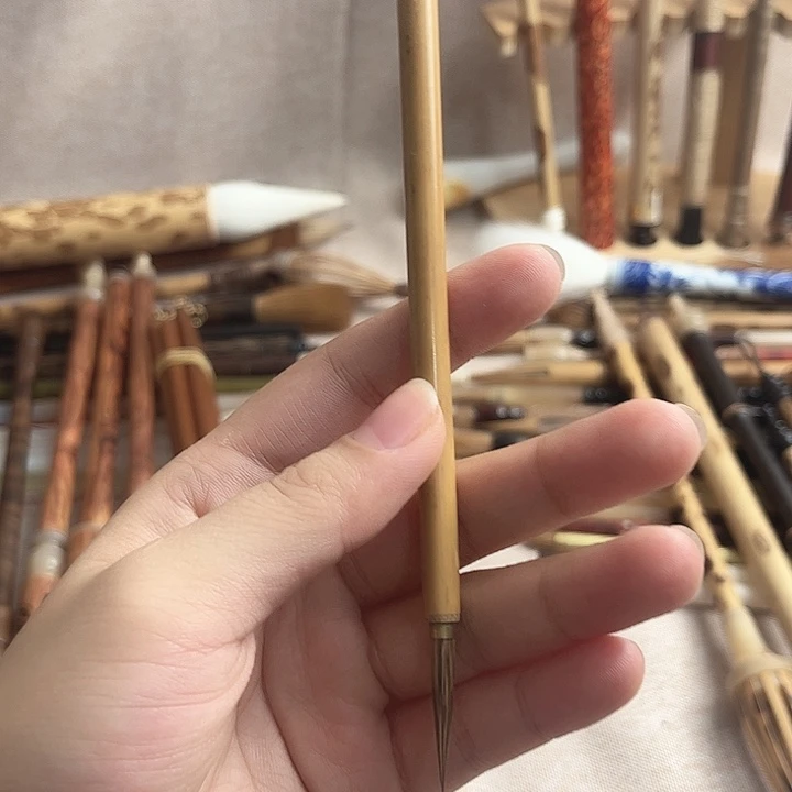 勾线一大一小紫毫