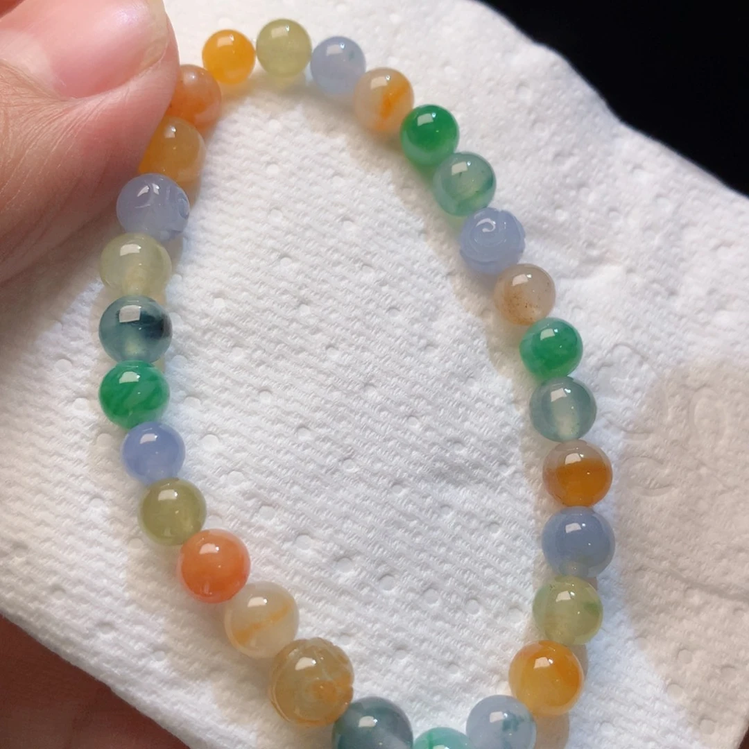 翡翠散珠七彩珠珠