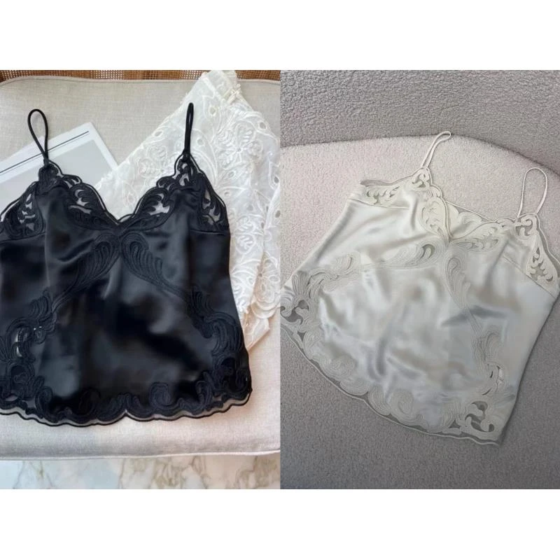 【悦悦专属】精致v领蕾丝吊带背心Y39