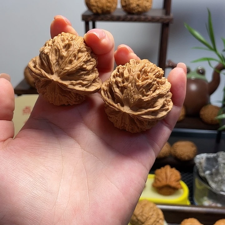 笑***場文玩核桃把件苹果41闪10