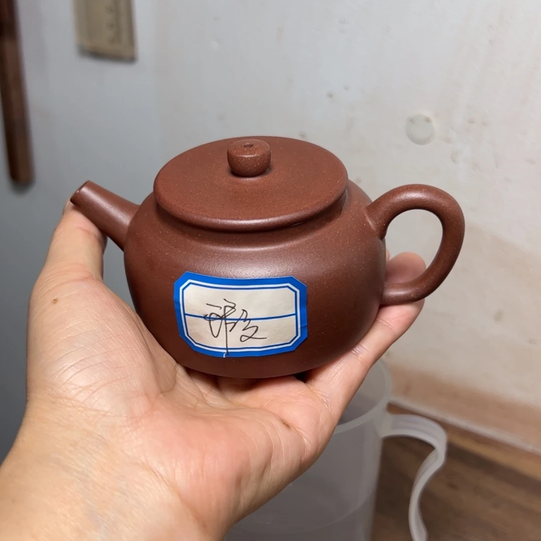 茶壶紫泥老紫泥平盖莲子微瑕160cc
