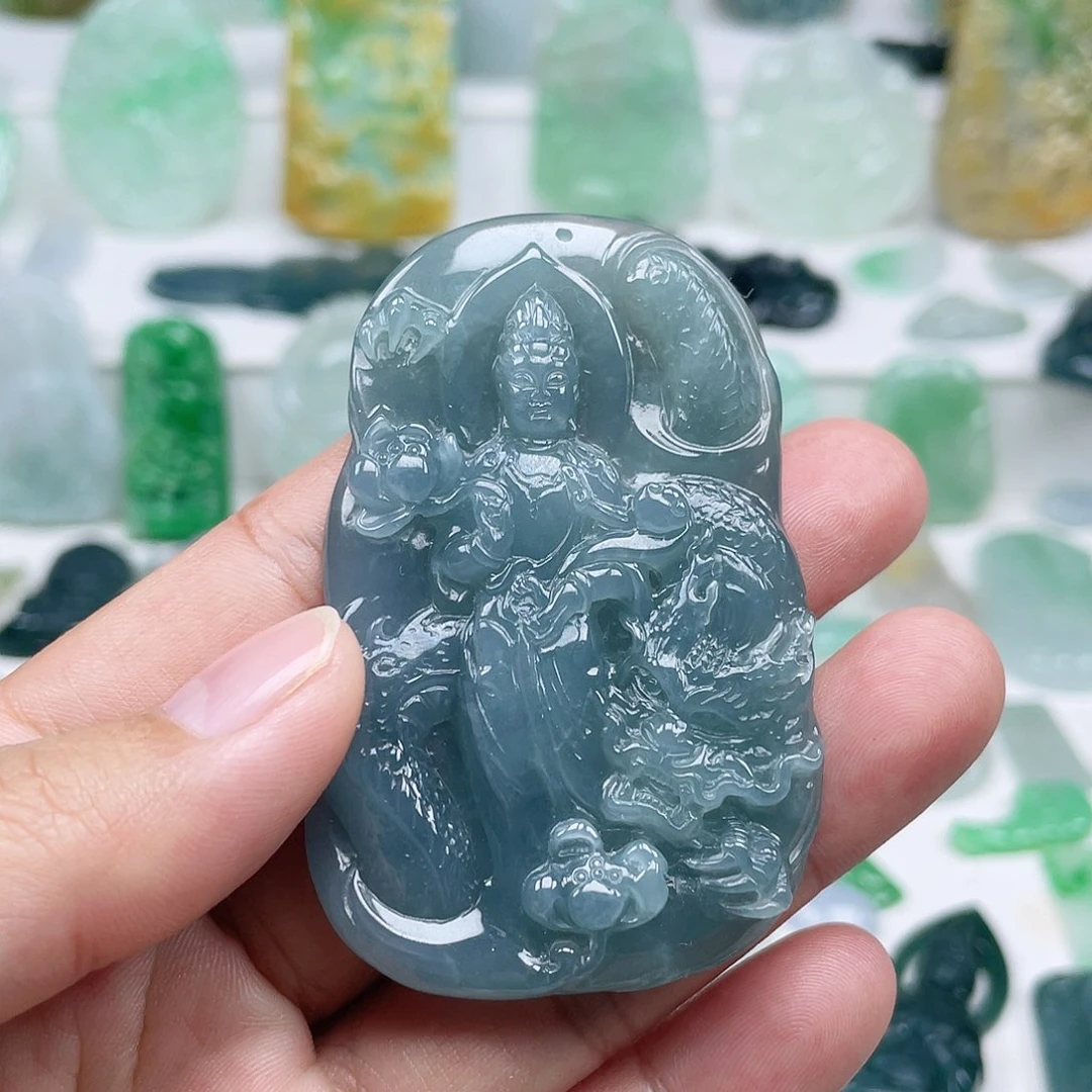 翡翠颈饰未镶嵌御龙大势至