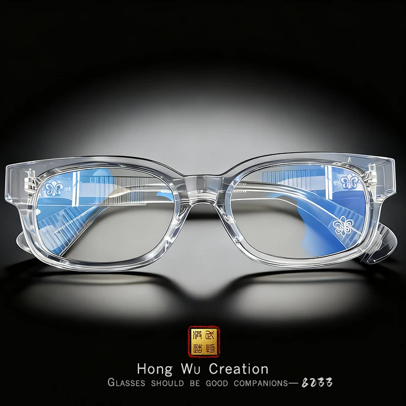 【洪武造物】8233柯罗联名鸢尾花复古稀有板材全框(包镜片)