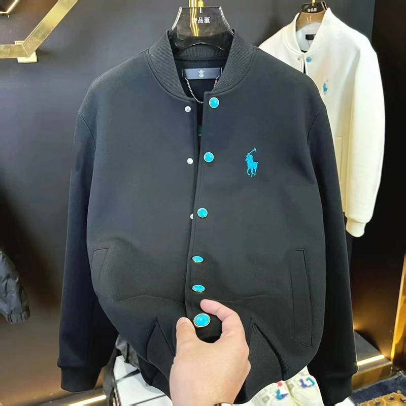 【新品上市】美式休闲男士棒球服气质法式时尚百搭夹克休闲棒球服