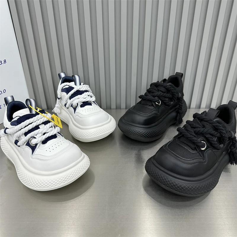 女款时尚休闲百搭透气小众厚底ins韩版秋季冬季新款高定潮流潮鞋