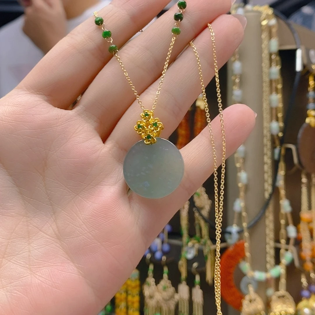 合金翡翠耳饰翡翠