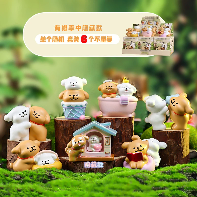 线条狗狗桌面公仔