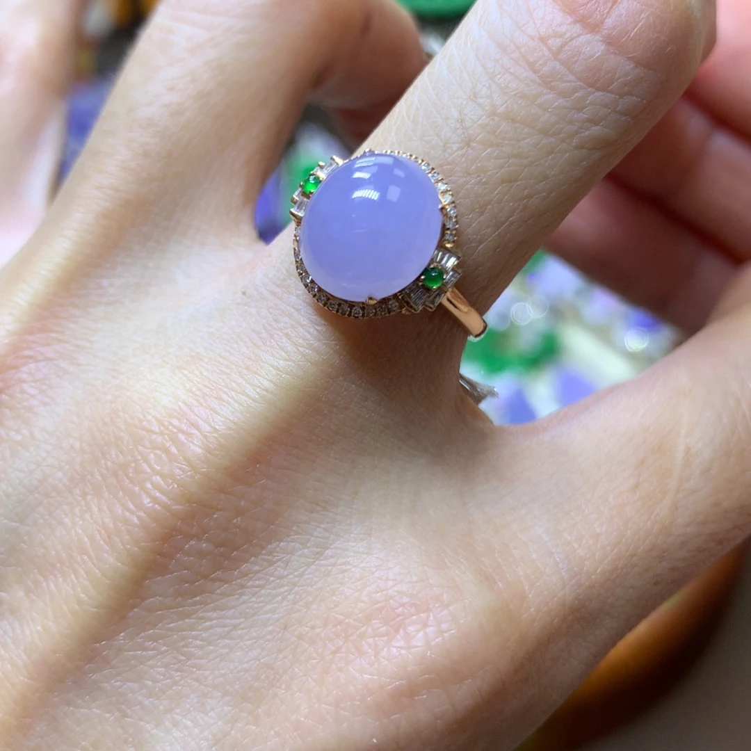 【闪购商品】翡翠颈饰18K金镶嵌翡翠