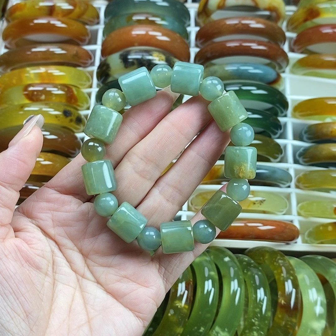 未镶嵌蛇纹石玉手镯