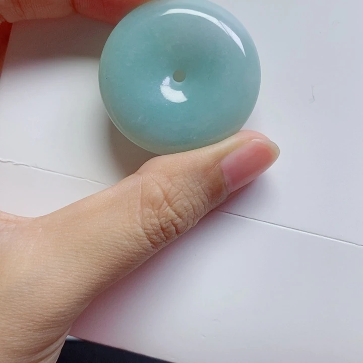 翡翠未镶嵌项圈翡翠平安扣