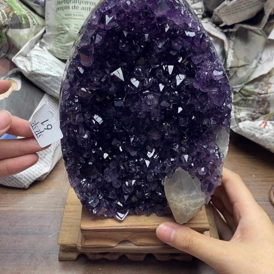 紫晶珠宝半成品未镶嵌