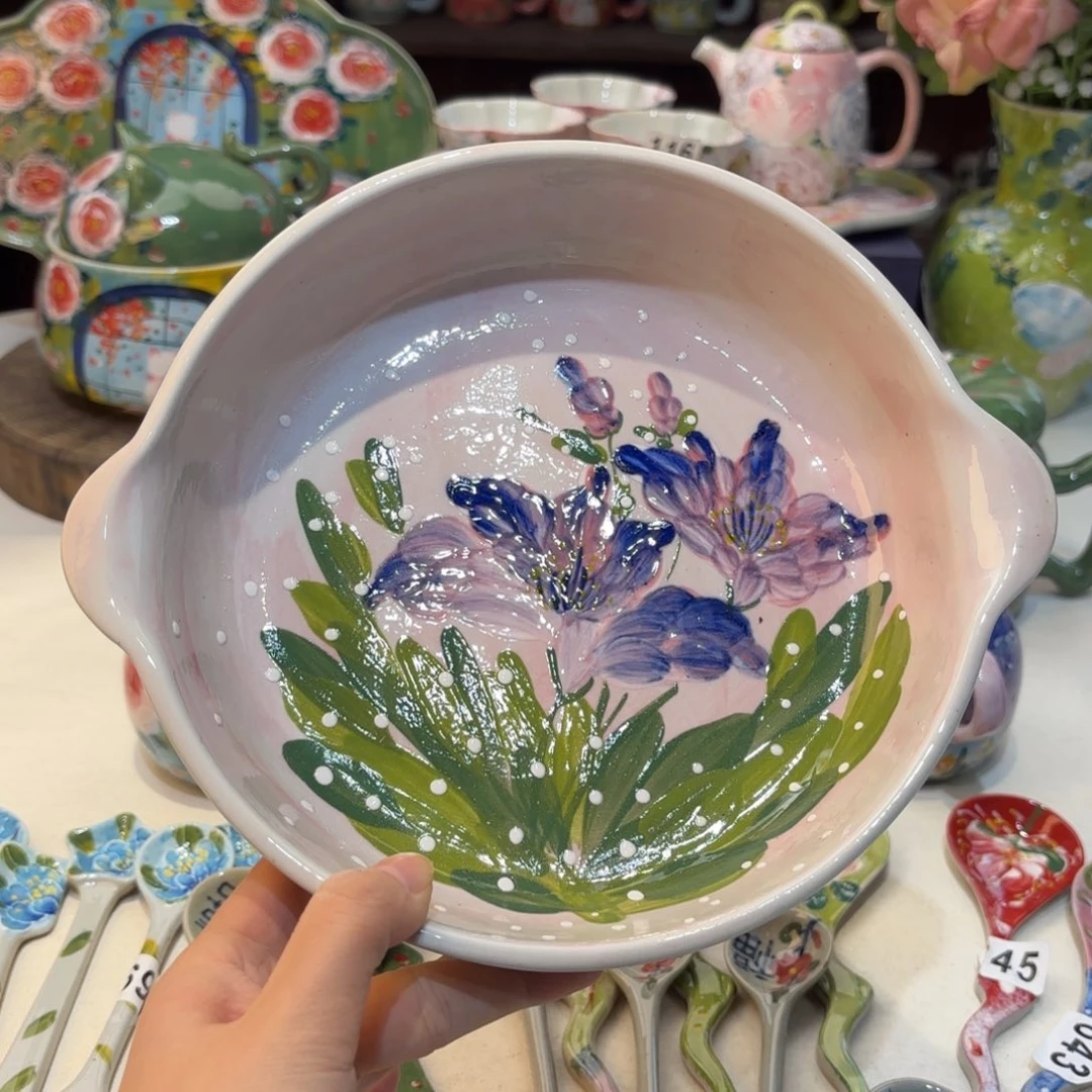 景德镇手绘高温釉下彩陶瓷茶具