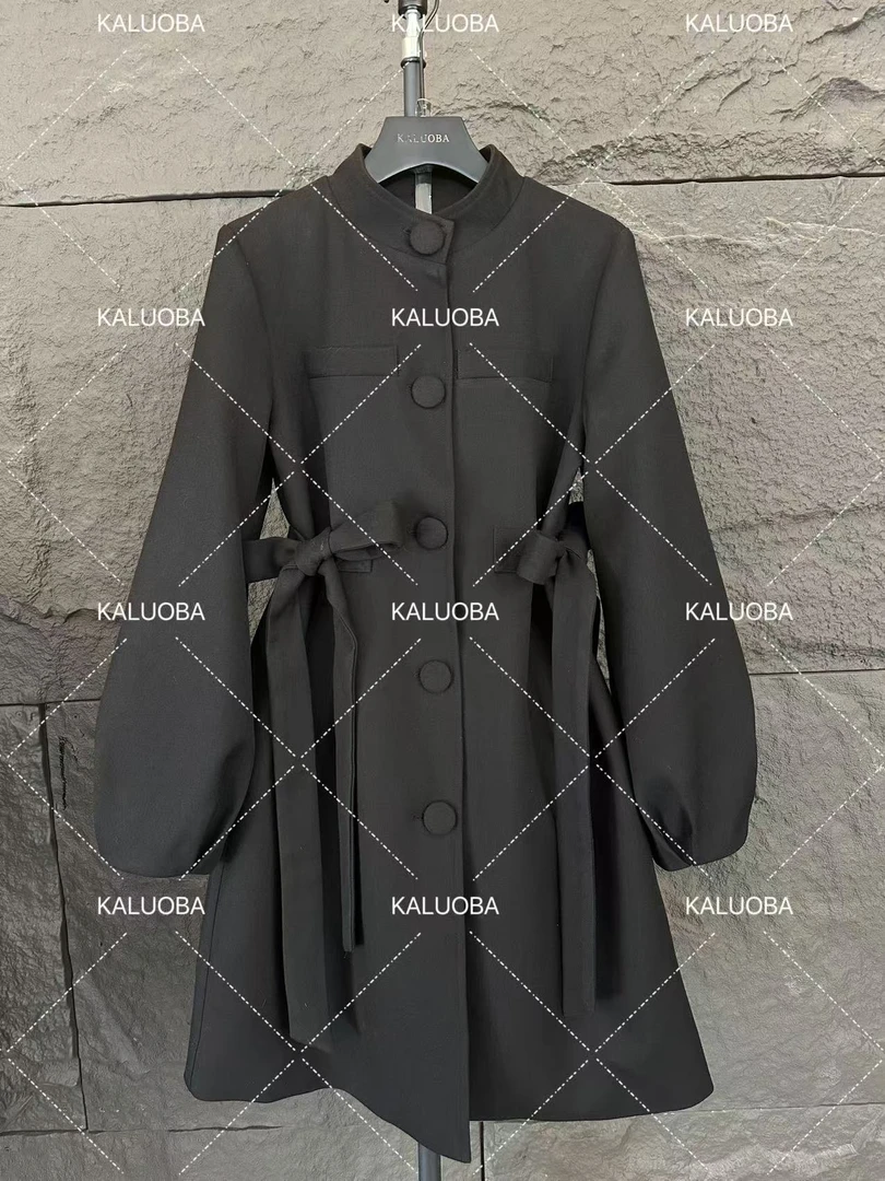 【原创大码设计师款】2025春季新款系带收腰气质大码连衣裙6127