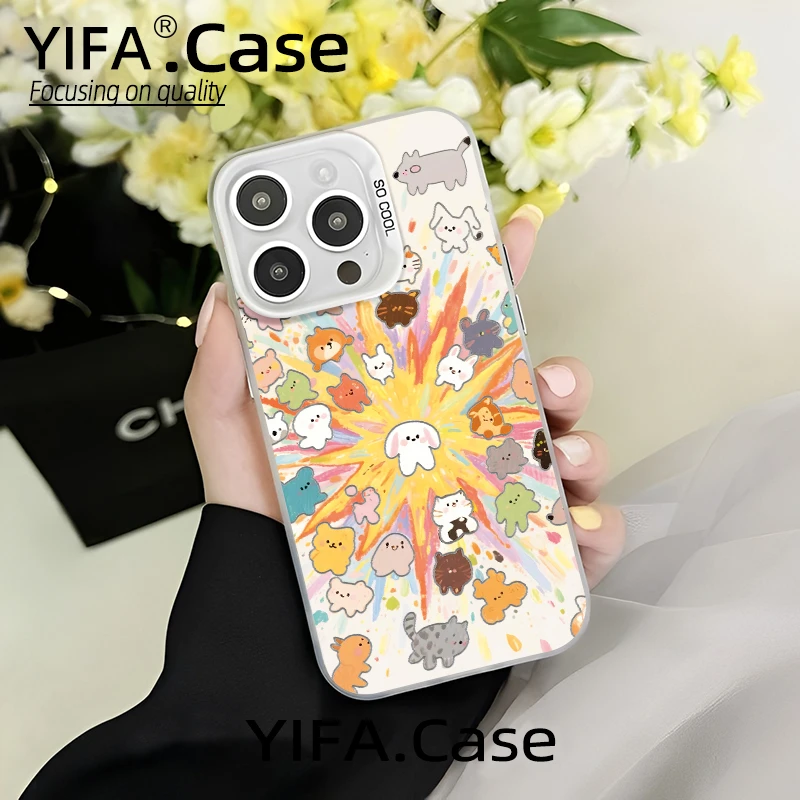 彩银壳适用iPhone苹果17手机壳华为oppo小米vivo防摔手机壳CYB13