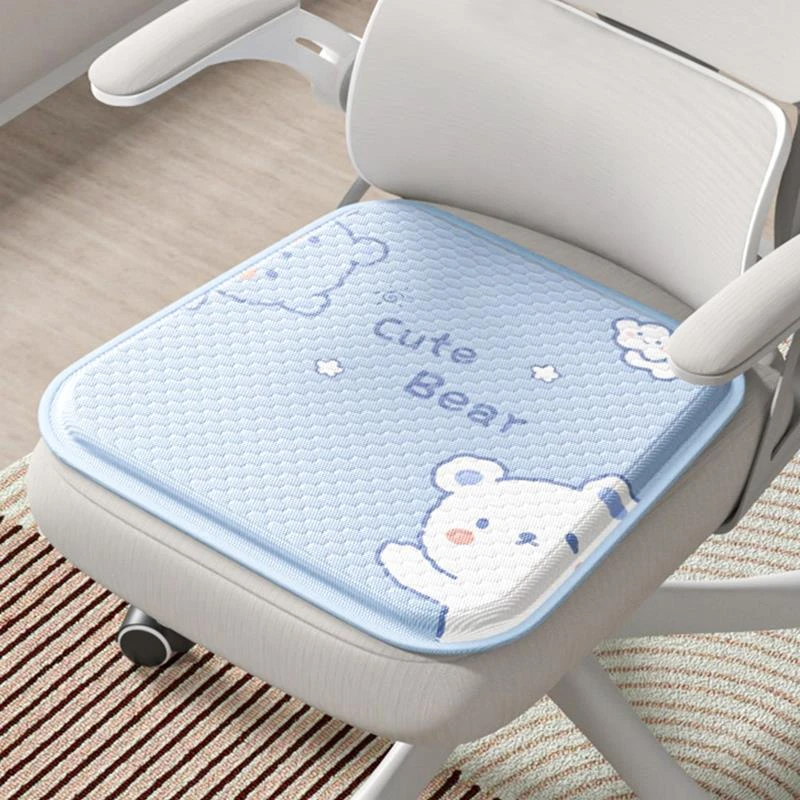 夏季坐垫凉垫办公室久坐卡通硅胶冰垫屁垫夏天透气座椅垫四季通用