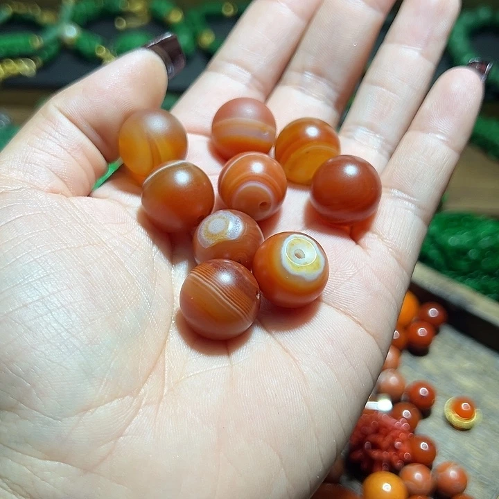 玛瑙/玉髓颈饰未镶嵌玛瑙单珠