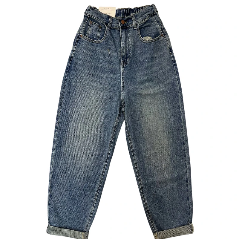 6683小老爹裤光板水洗牛仔裤薄款破洞牛仔裤厚款夏季休春季春秋百