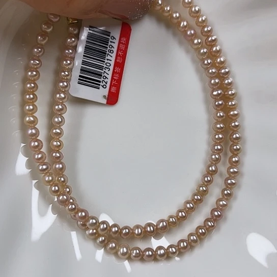 淡水珍珠颈饰银S925镶嵌