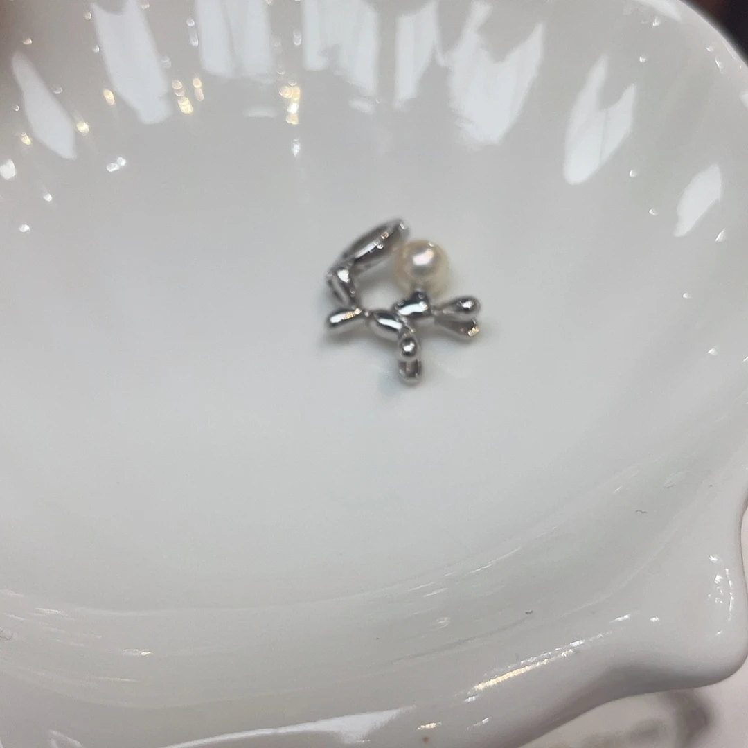 银S925镶嵌吊坠(不含链)海水珍珠