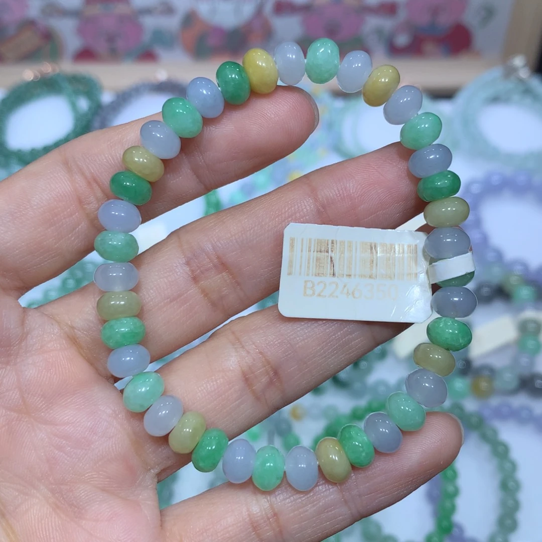 翡翠未镶嵌手链天然