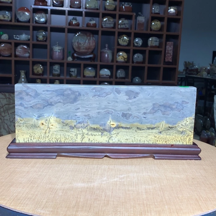 ，广西国画石摆件，收藏观赏