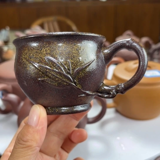 茶壶紫砂紫砂花茶