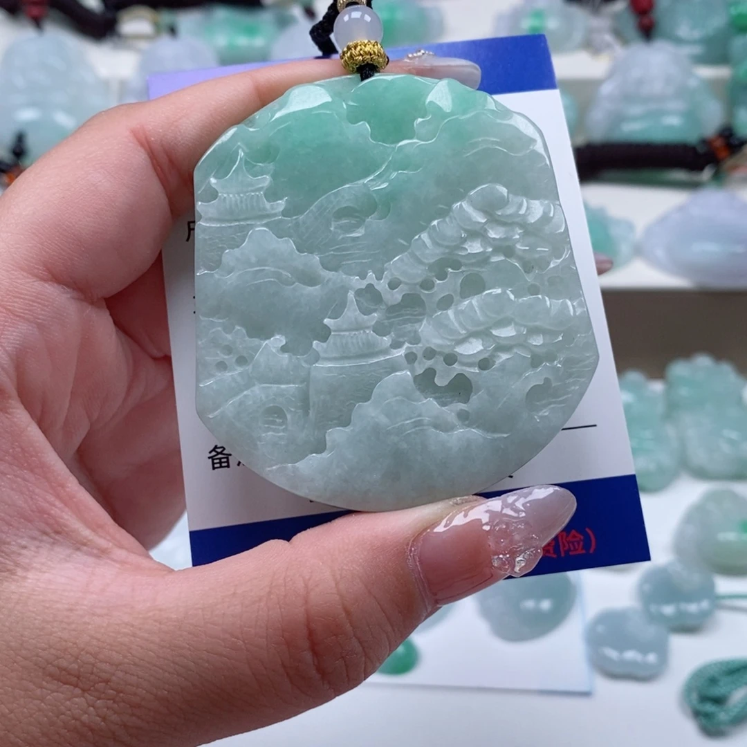 翡翠未镶嵌颈饰天然翡翠