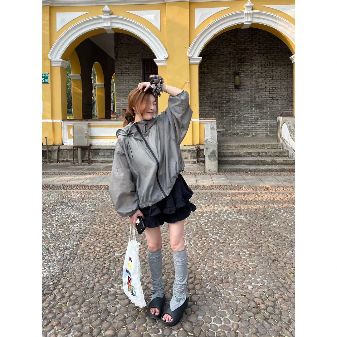 【TOMATO】春夏新款百搭韩系木耳边松紧腰短裤#9205