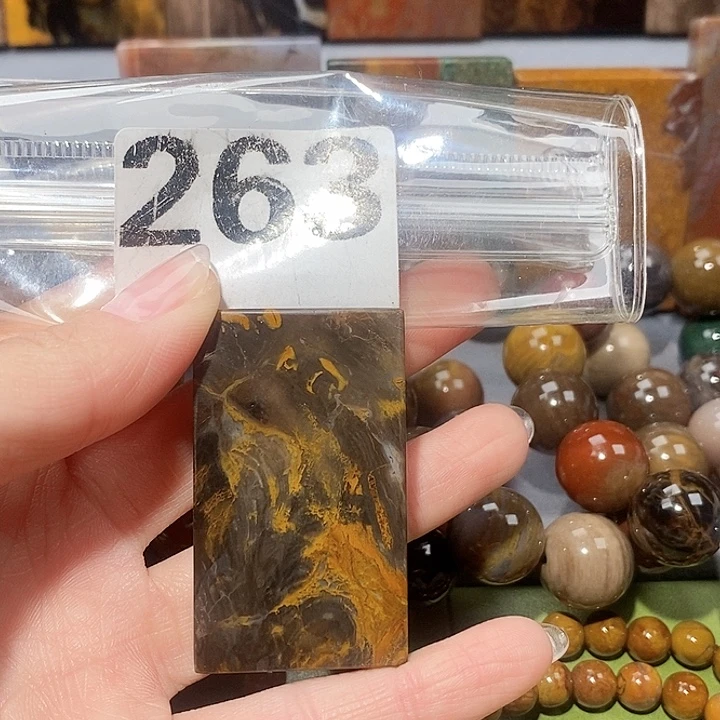 硅化玉未镶嵌天然北票树化玉吊坠