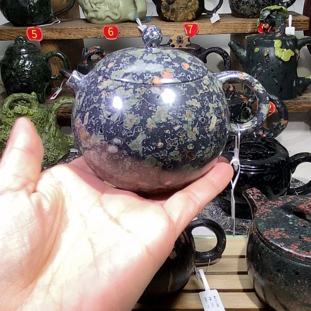 安山玉梅花玉西施壶180CC