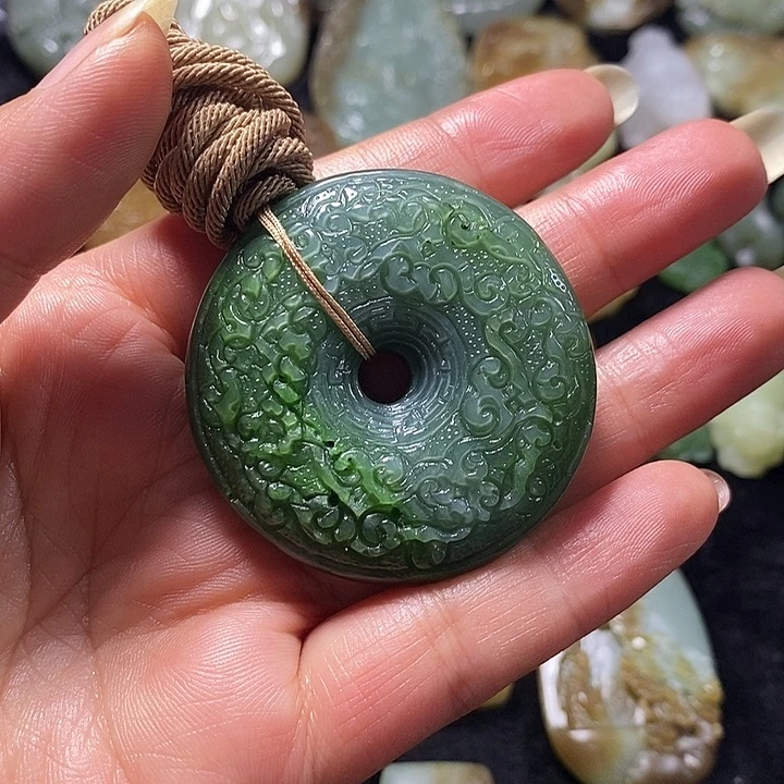 定制和田玉祥云平安扣