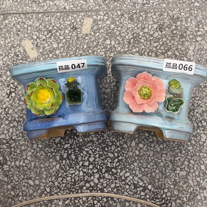 紫砂花盆粗陶材质多肉花盆047。066