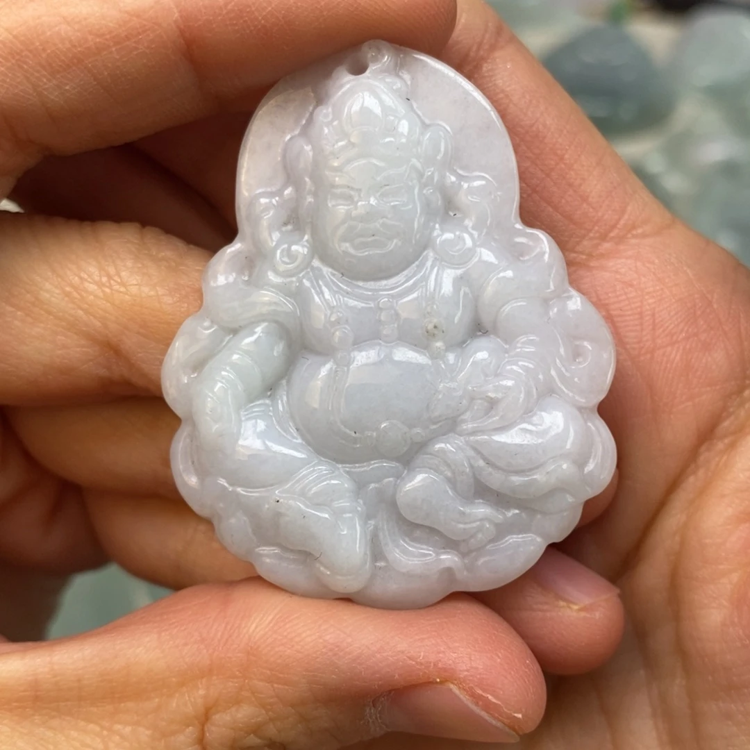 翡翠颈饰未镶嵌黄财神