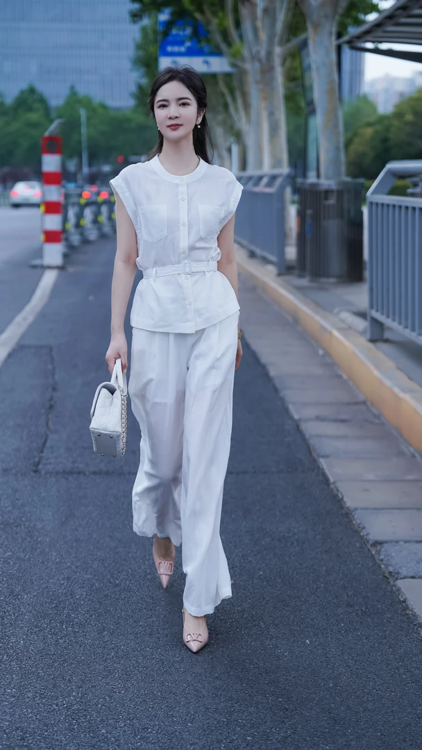 【木木琳专属】黎姿天丝亚麻套装1718