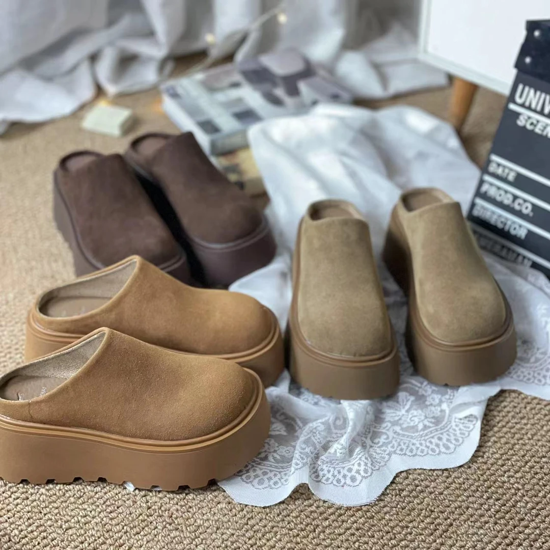 秋冬法式拖鞋女新款配裙子仙女时尚包头拖鞋813