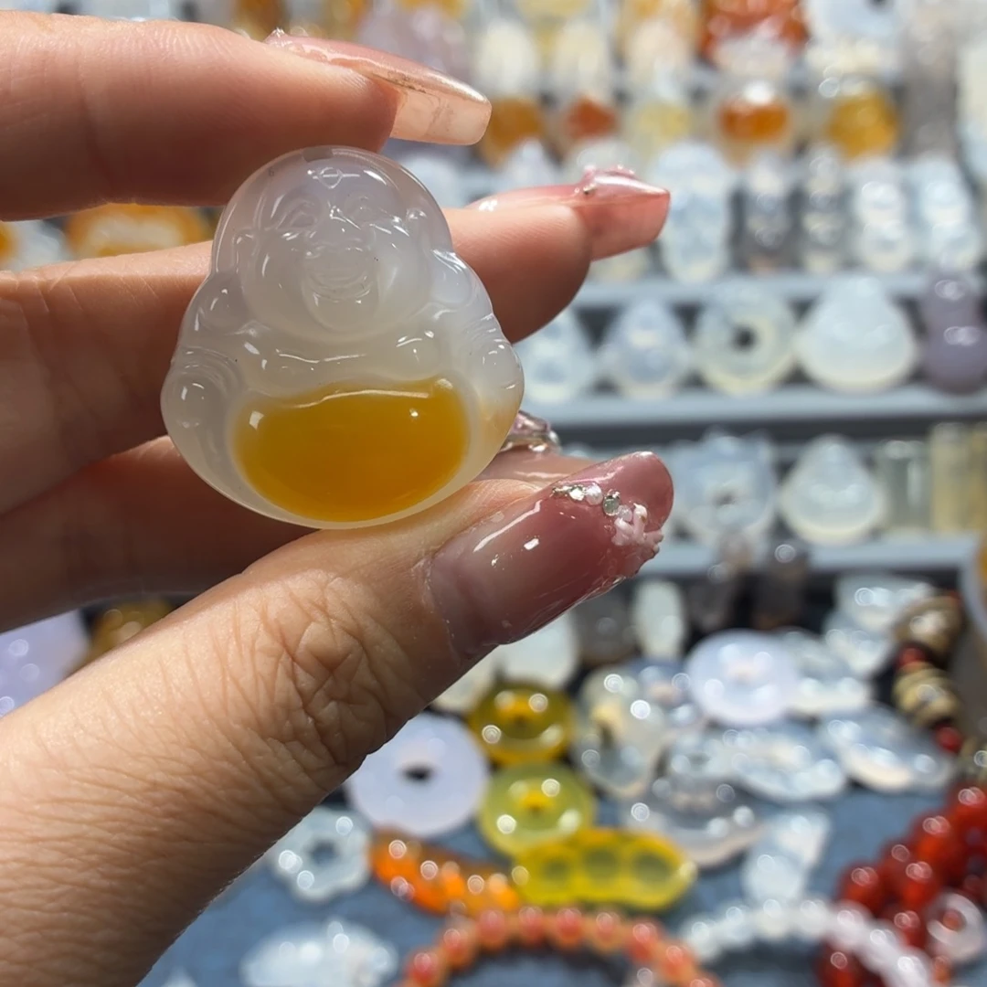 玛瑙/玉髓未镶嵌吊坠(不含链)