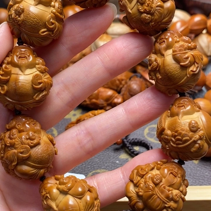 手串/手链橄榄核2.5 王朝明 四十童子财神