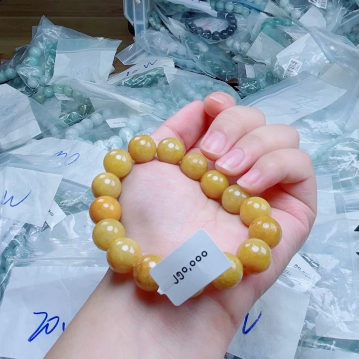 未镶嵌定制翡翠珠串