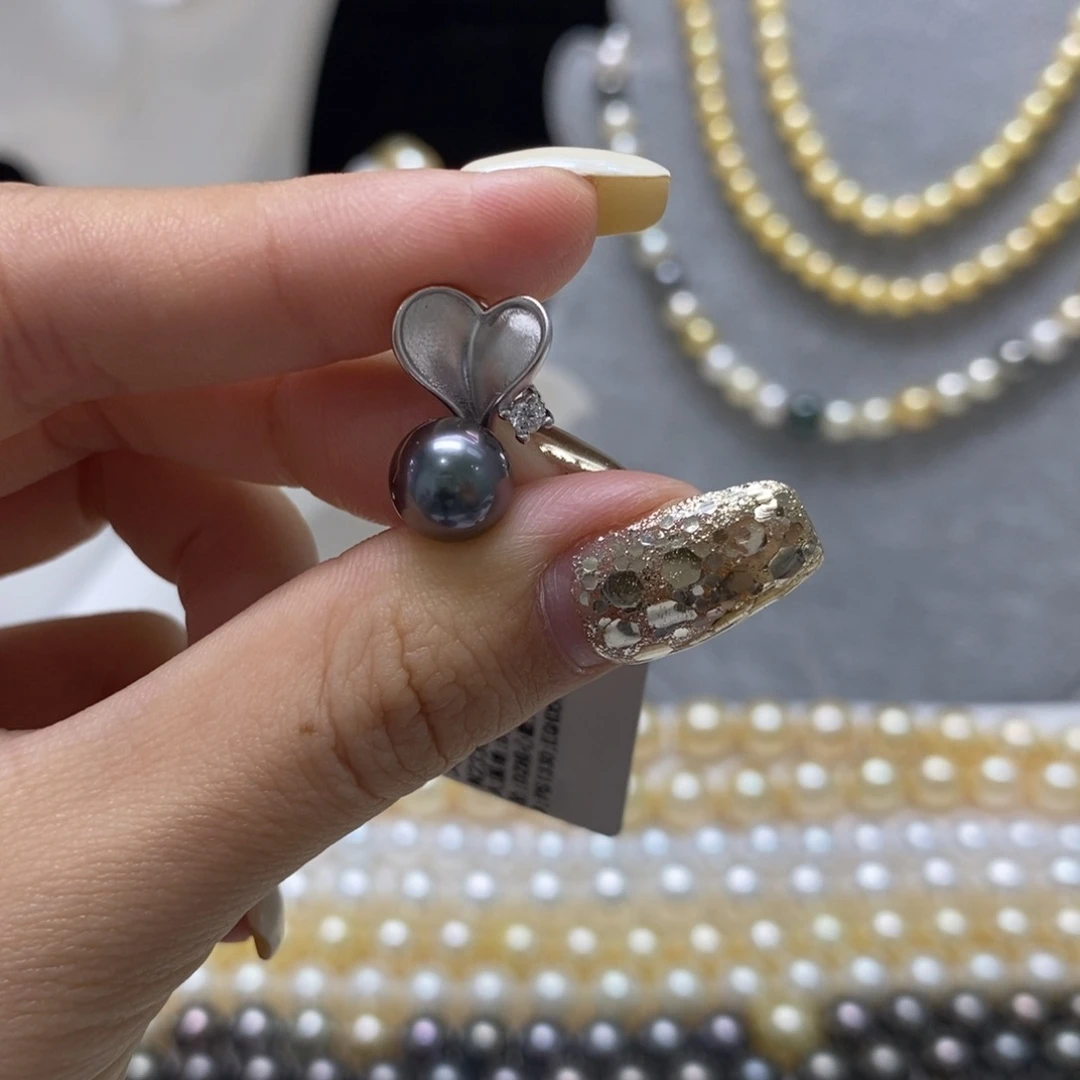 海水珍珠颈饰银S925镶嵌