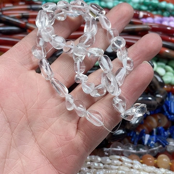 玛瑙/玉髓珠宝半成品未镶嵌一条白水晶随行